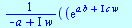 `/`(`*`(`+`(exp(`+`(`*`(a, `*`(b)), `*`(I, `*`(c, `*`(w))))), `-`(exp(`+`(`*`(a, `*`(c)), `*`(I, `*`(b, `*`(w))))))), `*`(exp(`+`(`-`(`*`(`+`(I), `*`(b, `*`(w)))), `-`(`*`(`+`(I), `*`(c, `*`(w))))))))...